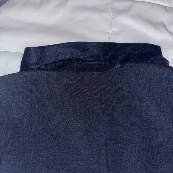 Banana Republic Navy Suit Jacket Blazer Size 12 - Picture 2 of 13